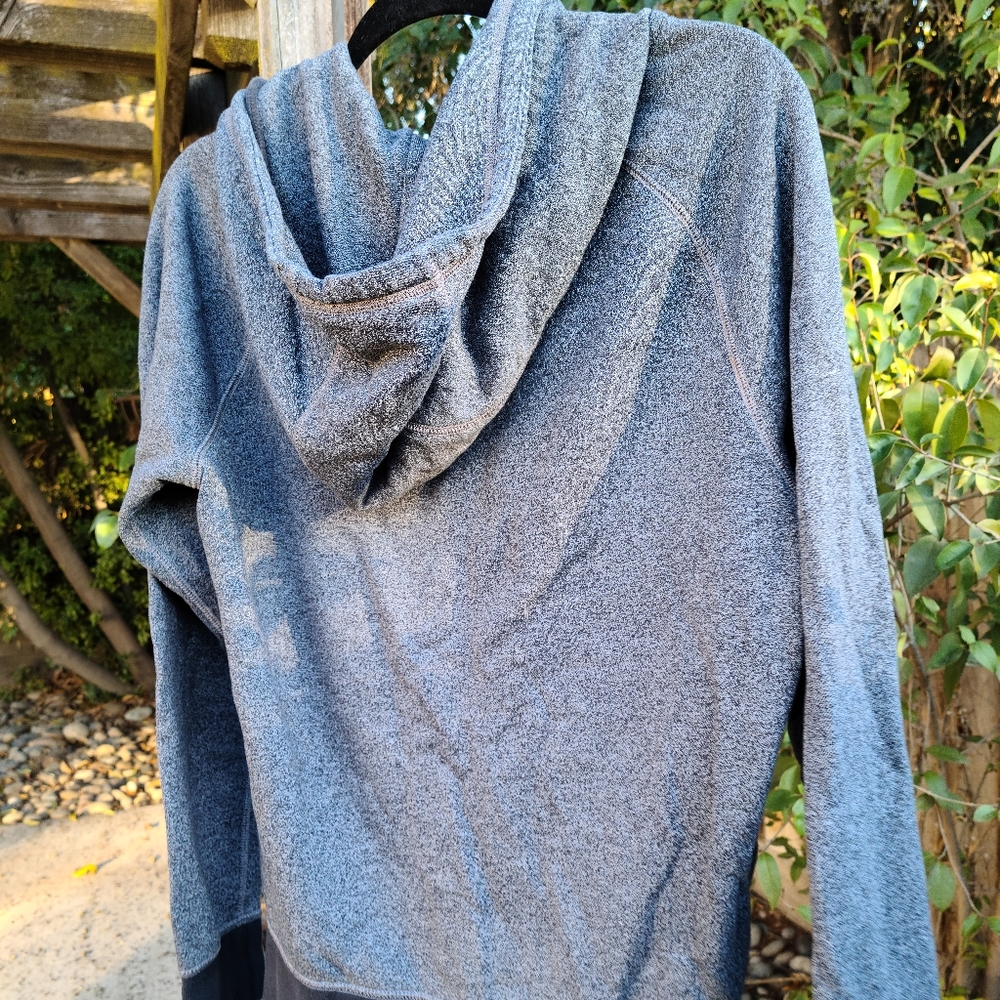 Hooded zip up sweater